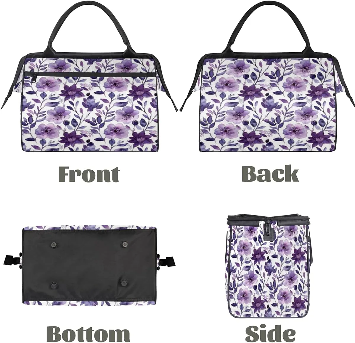 Large Tote Bag for Women with Zipper, Work Gym Tote Nurse Dance Yoga Bag for Sport, Travel