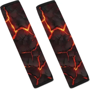 Lava Magma Universal Seat Belt Cover Pad Soft Shoulder Strap Neck Cushion Protector Covers Car Accessories