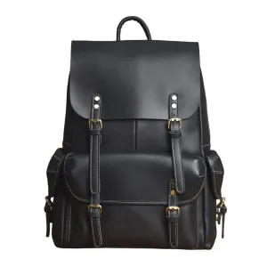 Leather Laptop Backpack