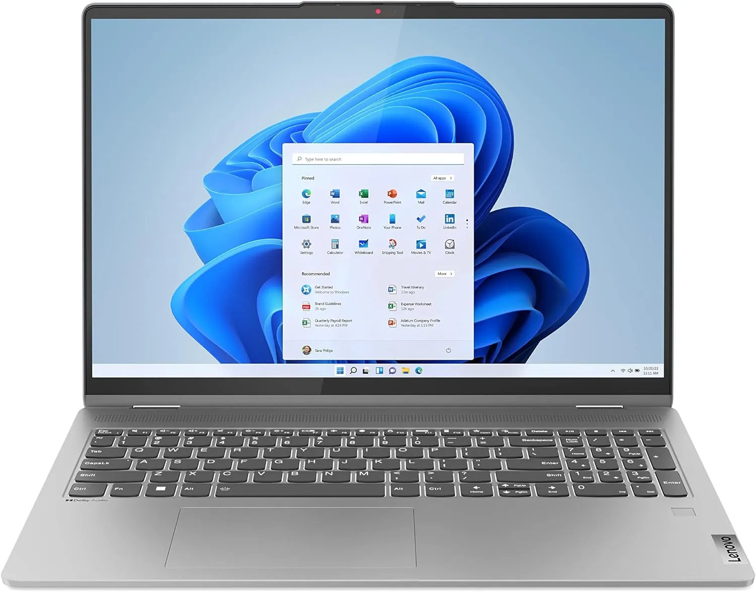 Lenovo IdeaPad Flex 5 2-in-1, 16” WUXGA Display, AMD Ryzen 7, 16GB RAM, 512GB SSD, 1920x1200 px, Touchscreen, Windows 11, Arctic Grey
