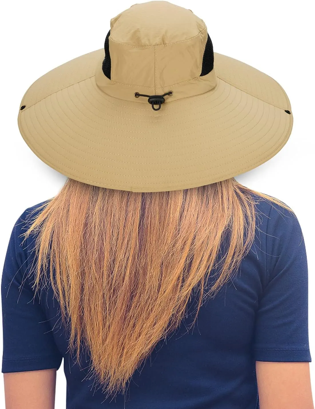 Leotruny Women Super Wide Brim Sun Hat UPF50  Waterproof Bucket Hat for Fishing, Hiking, Camping