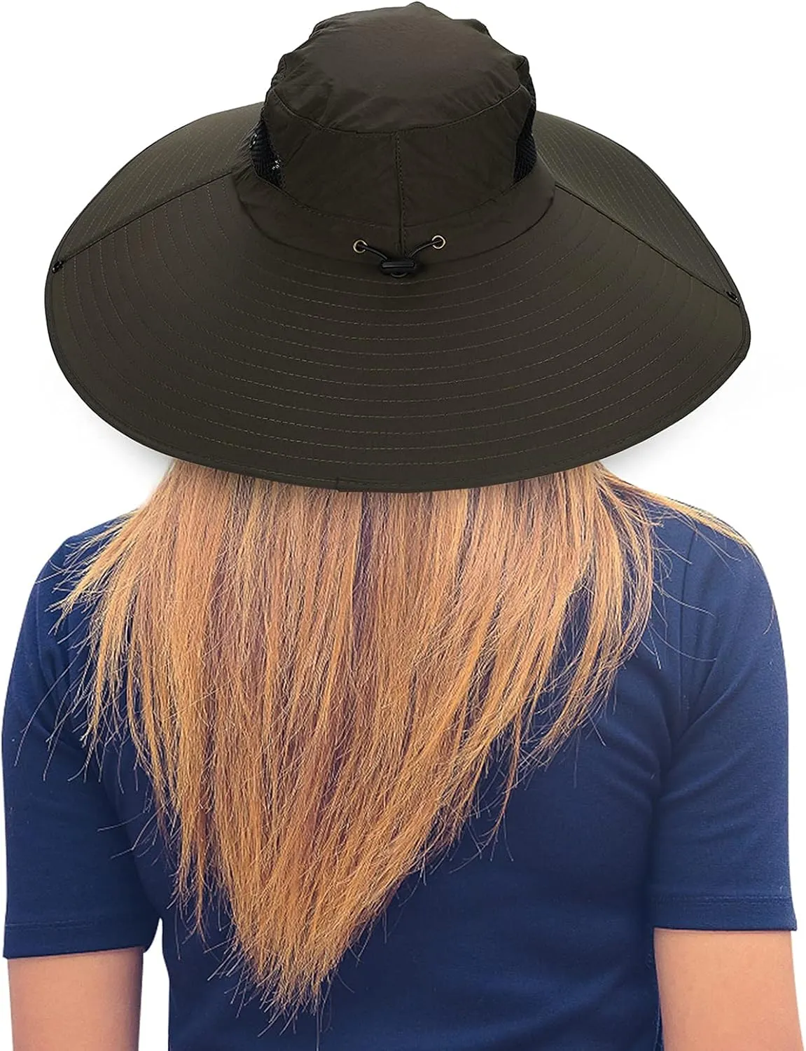 Leotruny Women Super Wide Brim Sun Hat UPF50  Waterproof Bucket Hat for Fishing, Hiking, Camping