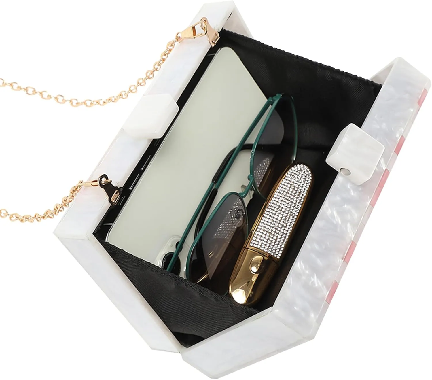 LETODE Acrylic Clutch Bags Purse Perspex Bag Handbags for Women
