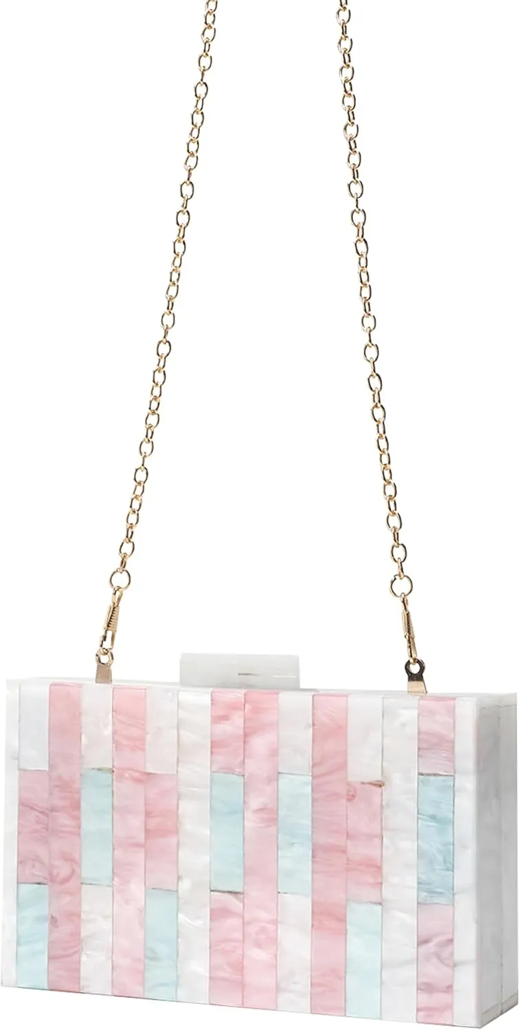 LETODE Acrylic Clutch Bags Purse Perspex Bag Handbags for Women