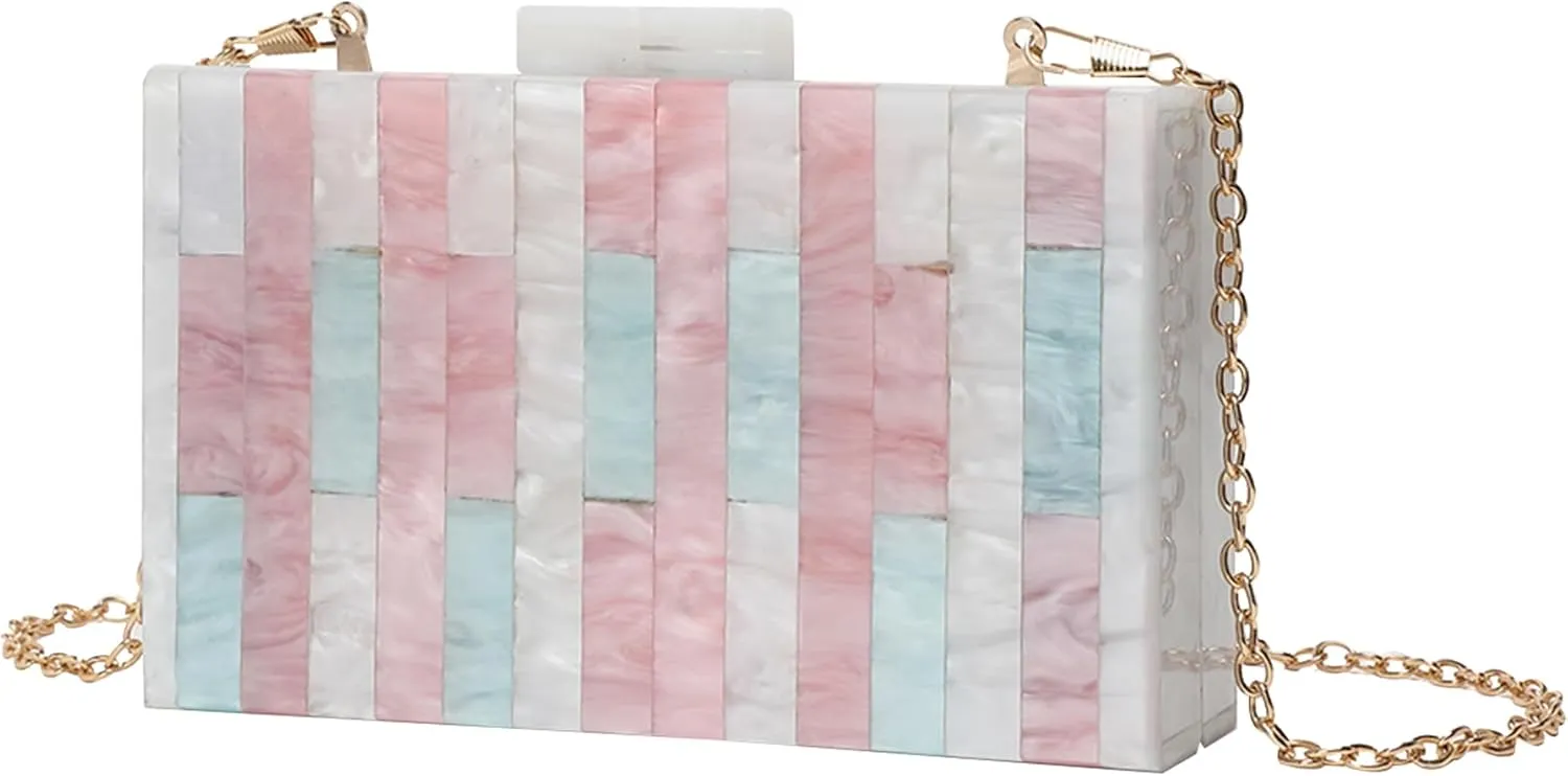 LETODE Acrylic Clutch Bags Purse Perspex Bag Handbags for Women
