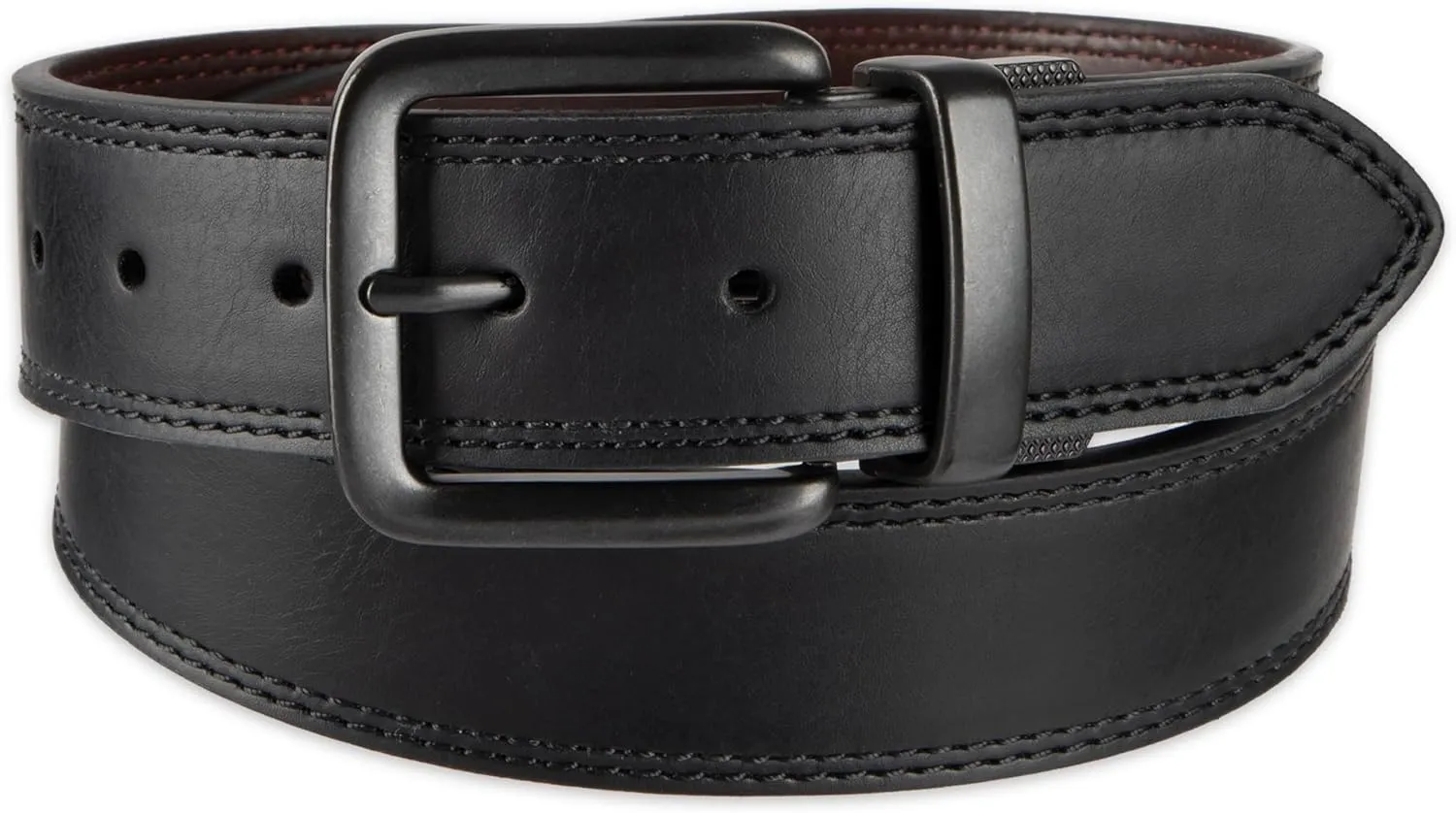 Levi's Men's Two-in-One Reversible Rotative Buckle Casual Everyday Jean Belt (Regular and Big & Tall Sizing)
