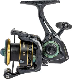 Lew’s Wally Marshall Signature Series Spinning Fishing Reel, 5 1 Bearings, Graphite Frame and Rotor, Interchangeable Retrieve, Green/Gold