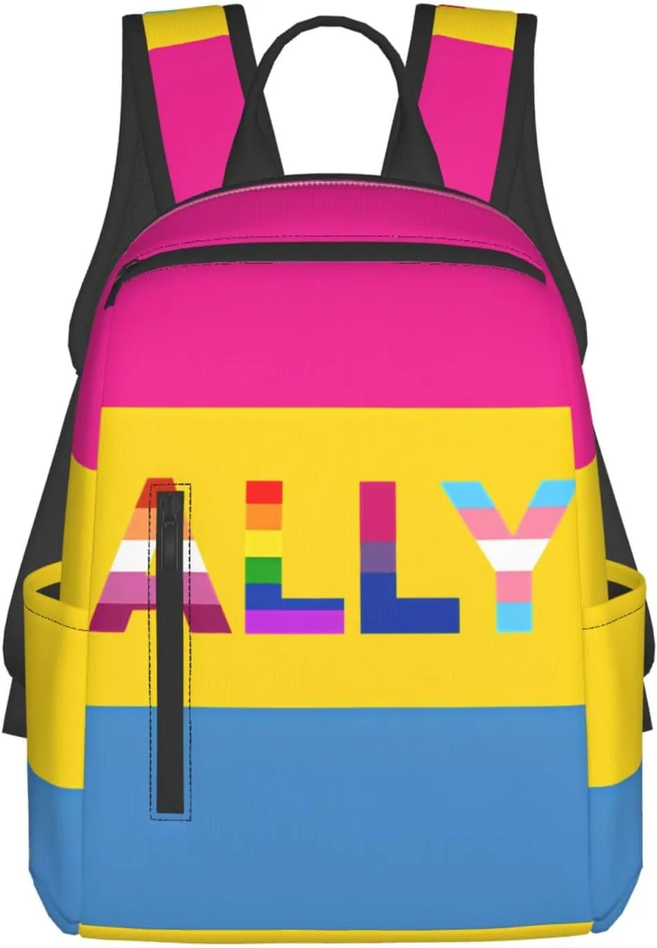 LGBT Rainbow Gay Pride Ally Travel Laptop Backpack Casual Backpacks Double Shoulder Daypack Notebook Rucksack Work Bags Sports Bag for Gym Hiking Camping Beach