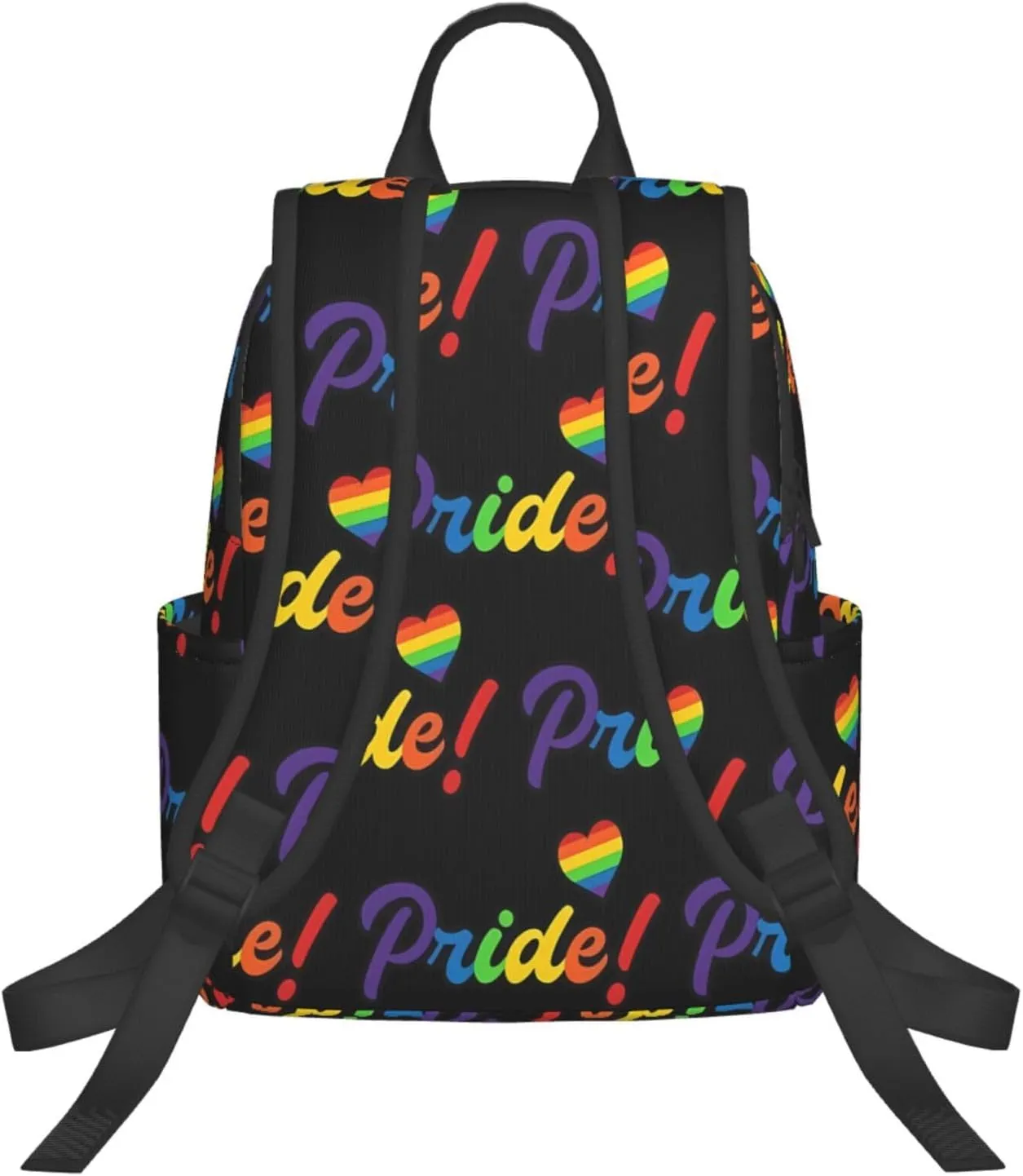 LGBT Rainbow Pride Gay Heart Travel Laptop Backpack Casual Backpacks Double Shoulder Daypack Notebook Rucksack Work Bags Sports Bag for Gym Hiking Camping Beach