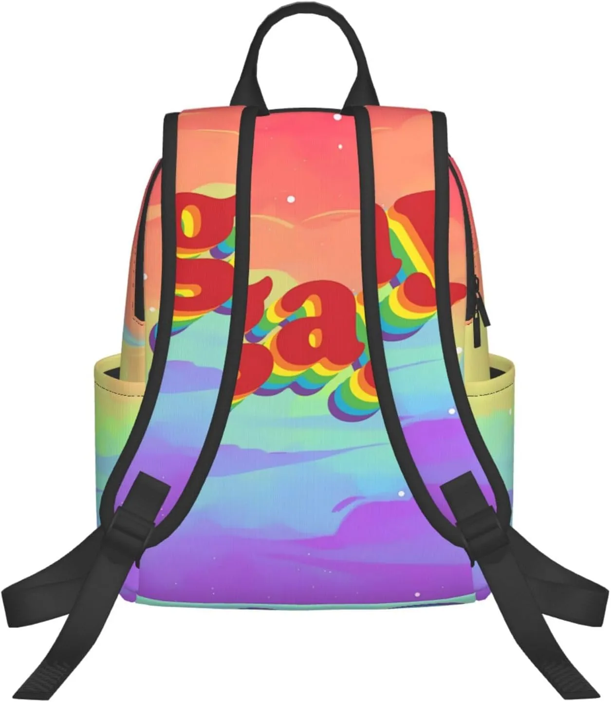 LGBT Rainbow Pride Gay Travel Laptop Backpack Casual Backpacks Double Shoulder Daypack Notebook Rucksack Work Bags Sports Bag for Hiking Camping Beach