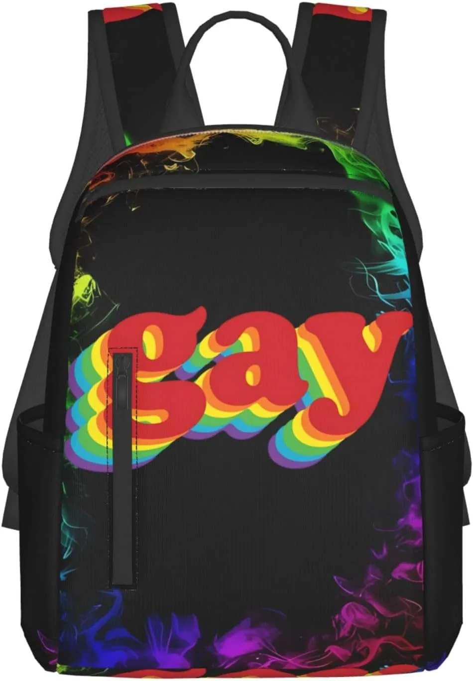 LGBT Rainbow Pride Gay Travel Laptop Backpack Casual Backpacks Double Shoulder Daypack Notebook Rucksack Work Bags Sports Bag for Hiking Camping Beach