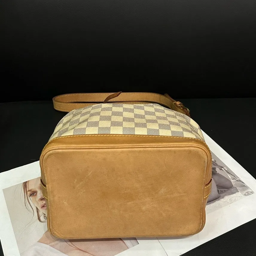 Louis Vuitton Damier Azur Bucket Bag Medium