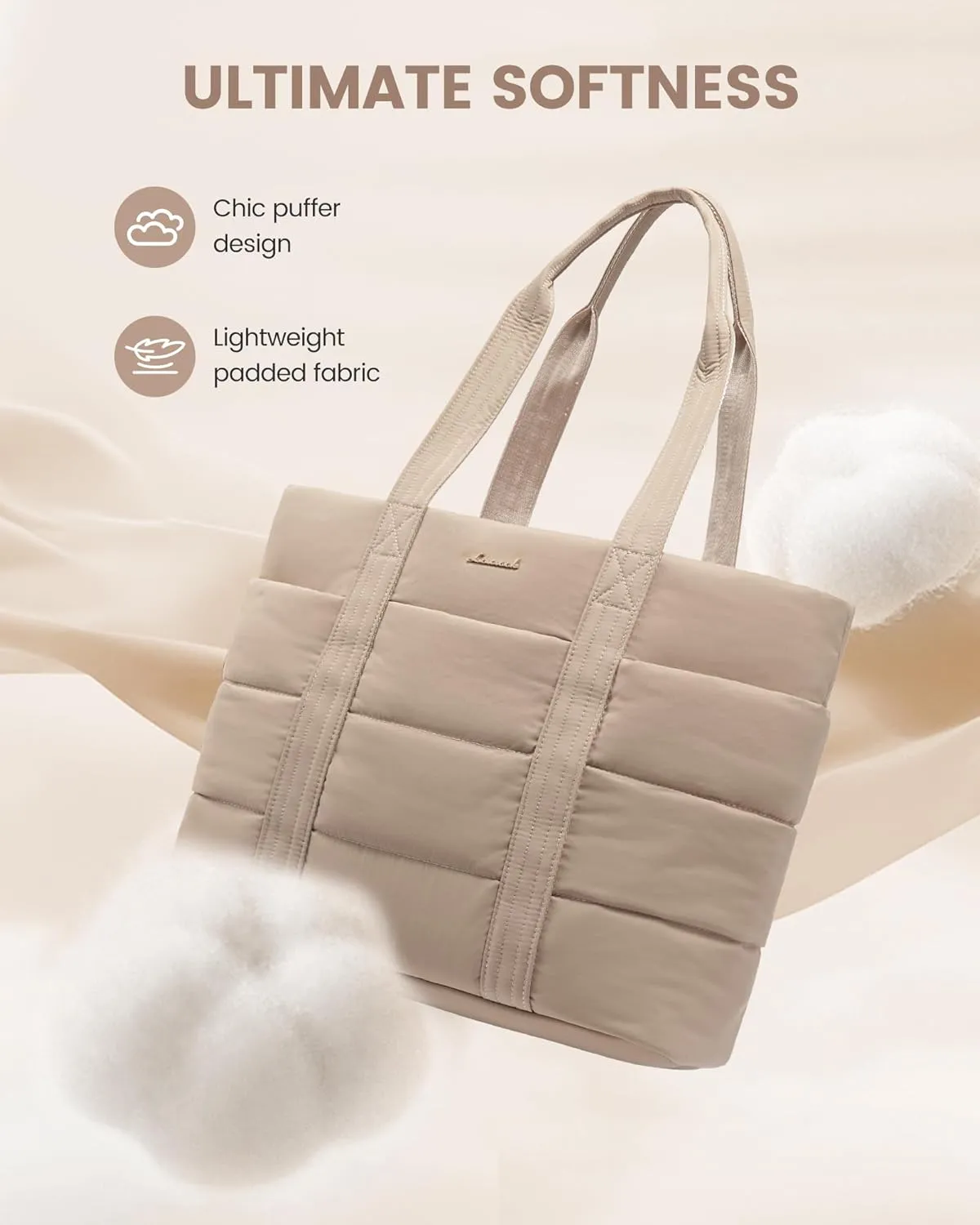 LOVEVOOK Diaper Bag Tote, 15.6inch Large Baby Diaper Bag Waterproof Travel Diaper Tote with Changing Pad