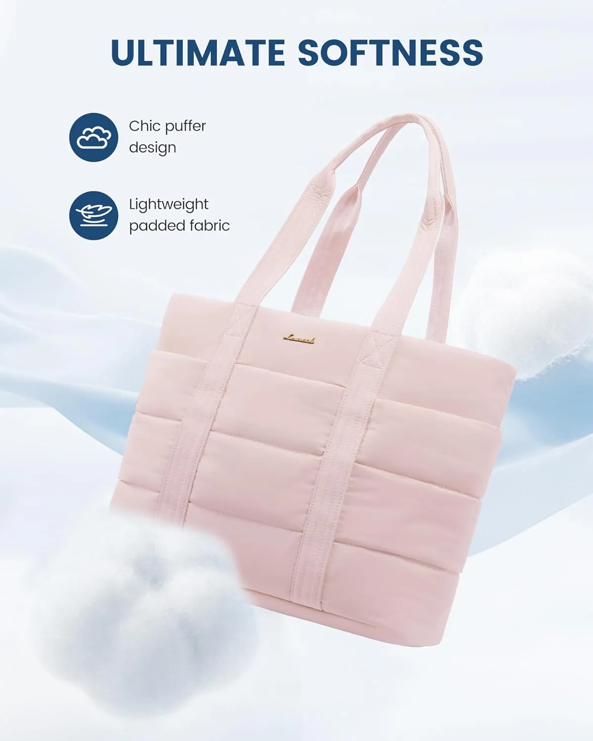 LOVEVOOK Diaper Bag Tote, 15.6inch Large Baby Diaper Bag Waterproof Travel Diaper Tote with Changing Pad