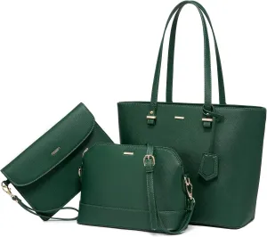LOVEVOOK Handbags for Women Shoulder Bags Tote Satchel Hobo 3pcs Purse Set