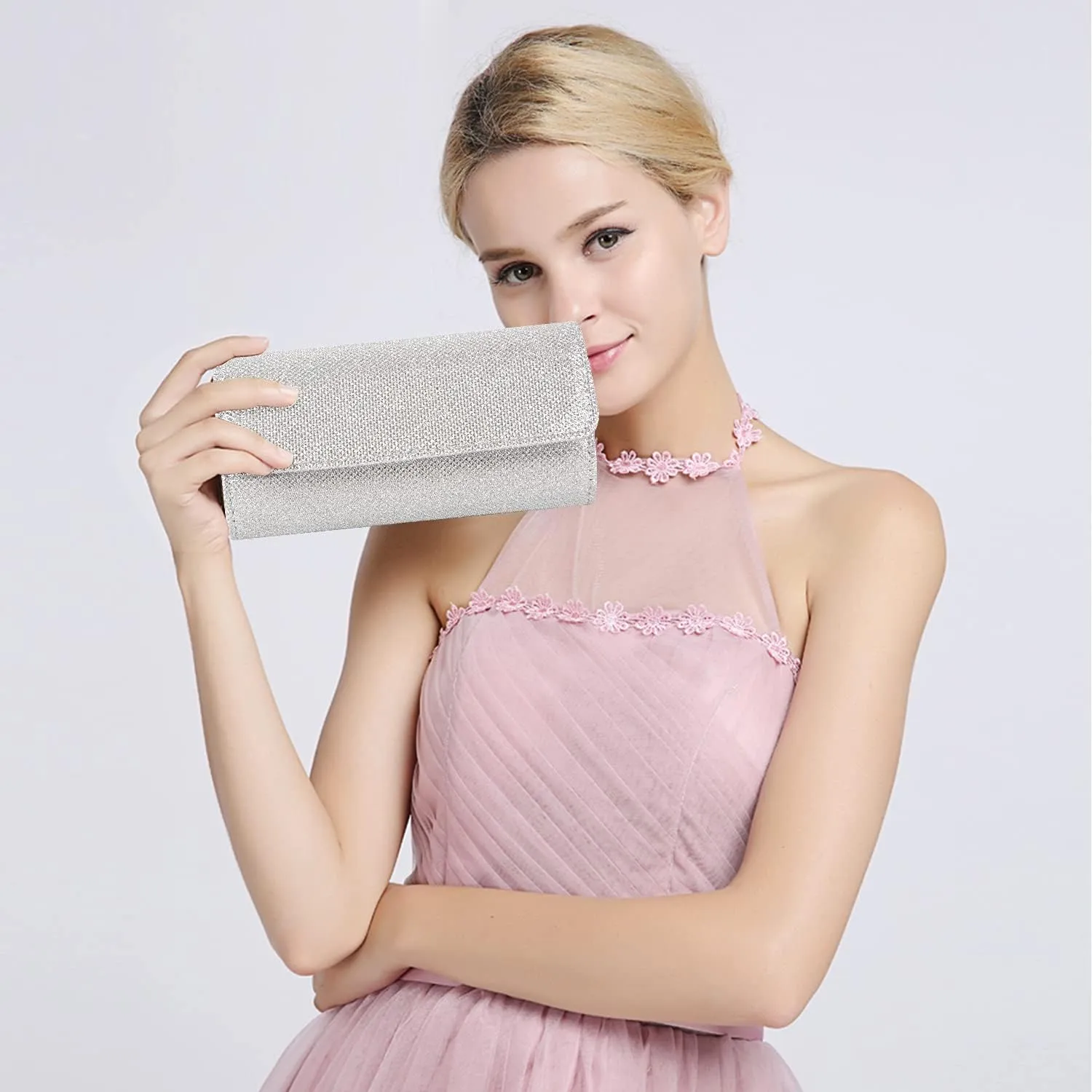 lovyoCoCo Evening Bag Clutch Purses for Women Ladies Sparkling Party Handbag Wedding Bag