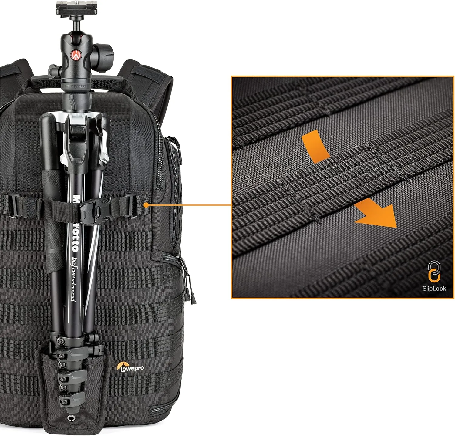 Lowepro ProTactic 450 AW II Black Pro Modular Backpack with Recycled Material, Camera Bag for Professional Use, for Laptop Up to 15", Backpack for Professional Cameras and Drones, LP37177-GRL, Black