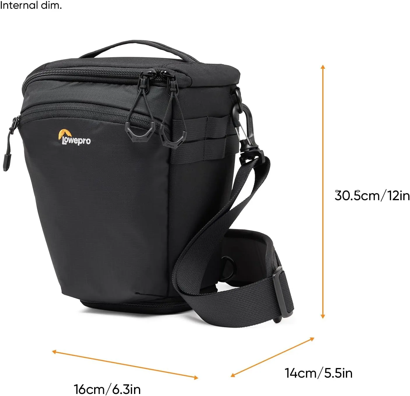 Lowepro ProTactic TLZ 70 Pro AW III Toploader Camera Bag, Camera Case for DSLR, Mirrorless, Vol.5L Dim: 12.x5.51x6.3in, for Cameras w/Lens attached, Modular Shoulder Bag, for Photographer/Videographer