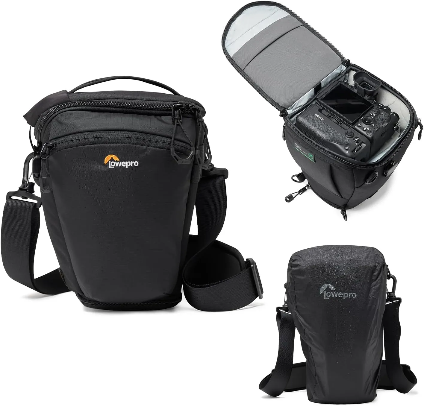 Lowepro ProTactic TLZ 70 Pro AW III Toploader Camera Bag, Camera Case for DSLR, Mirrorless, Vol.5L Dim: 12.x5.51x6.3in, for Cameras w/Lens attached, Modular Shoulder Bag, for Photographer/Videographer