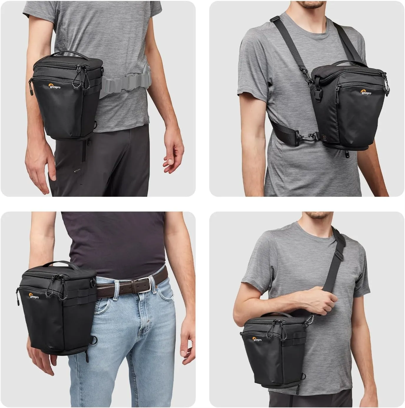 Lowepro ProTactic TLZ 70 Pro AW III Toploader Camera Bag, Camera Case for DSLR, Mirrorless, Vol.5L Dim: 12.x5.51x6.3in, for Cameras w/Lens attached, Modular Shoulder Bag, for Photographer/Videographer