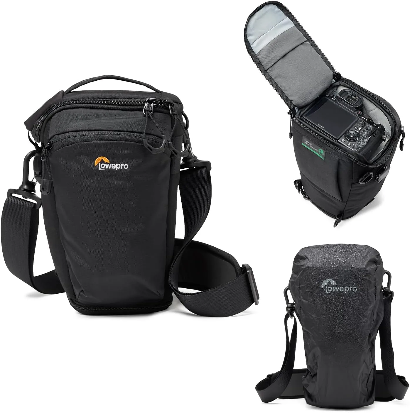 Lowepro ProTactic TLZ 70 Slim AW III Toploader Camera Bag, Camera Case for DSLR, Mirrorless, Vol. 4L Dim: 12.2x4.13x5.5in for Cameras w/Lens attached,Modular Shoulder Bag,for Photographer/Videographer
