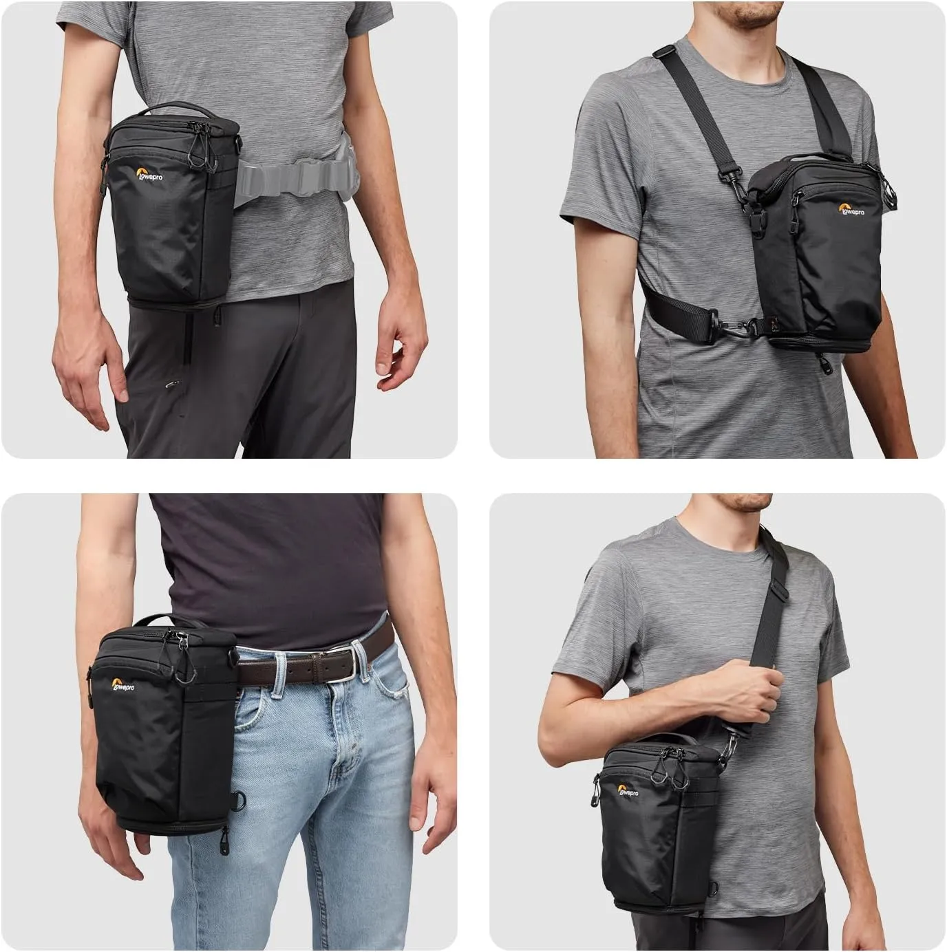 Lowepro ProTactic TLZ 70 Slim AW III Toploader Camera Bag, Camera Case for DSLR, Mirrorless, Vol. 4L Dim: 12.2x4.13x5.5in for Cameras w/Lens attached,Modular Shoulder Bag,for Photographer/Videographer