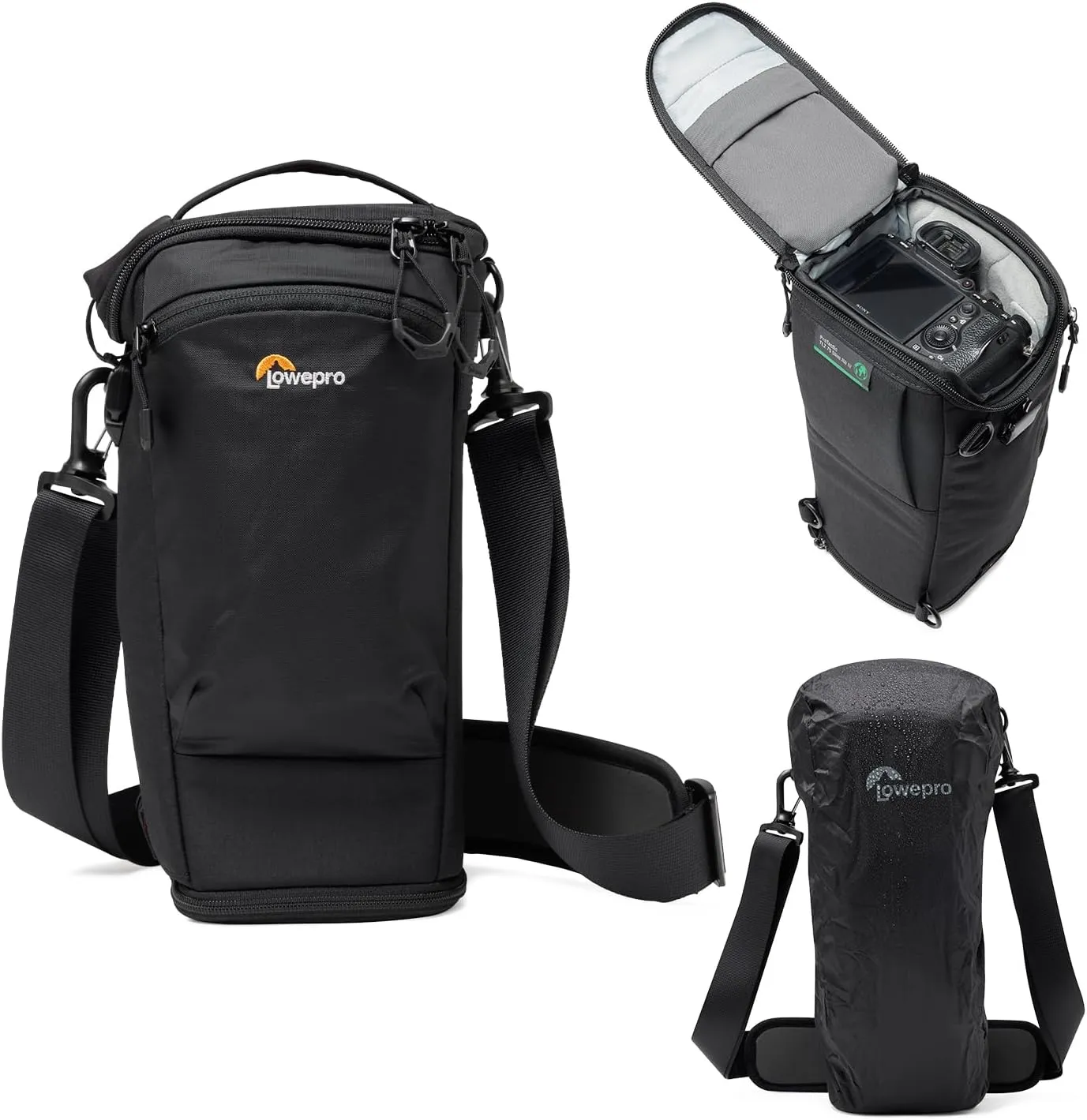 Lowepro ProTactic TLZ 75 Slim AW III Toploader Camera Bag, Camera Case for DSLR, Mirrorless, Vol. 4.5L, Dim: 14.57x4.13x5.5in for Cameras w/Lens attached, Modular Shoulder Bag, for Photographer/Video
