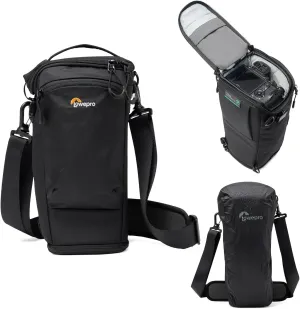 Lowepro ProTactic TLZ 75 Slim AW III Toploader Camera Bag, Camera Case for DSLR, Mirrorless, Vol. 4.5L, Dim: 14.57x4.13x5.5in for Cameras w/Lens attached, Modular Shoulder Bag, for Photographer/Video