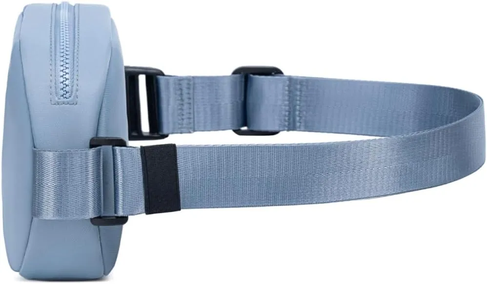 Lux & Nyx Origami Belt Bag and Sling Bag - Black Ultra Satin - Daily and Travel Multi-compartment Belt Bag Convertible to Sling and Crossbody Bag - Stain and Weather Resistant (Cashmere Blue)