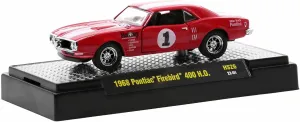 M2 1968 Pontiac Firebird 400 H.O. #1 Carousel Red with White Stripes Holley Limited Edition to 5500 Pieces Worldwide 1/64 Diecast Model Car Machines 31500-HS26