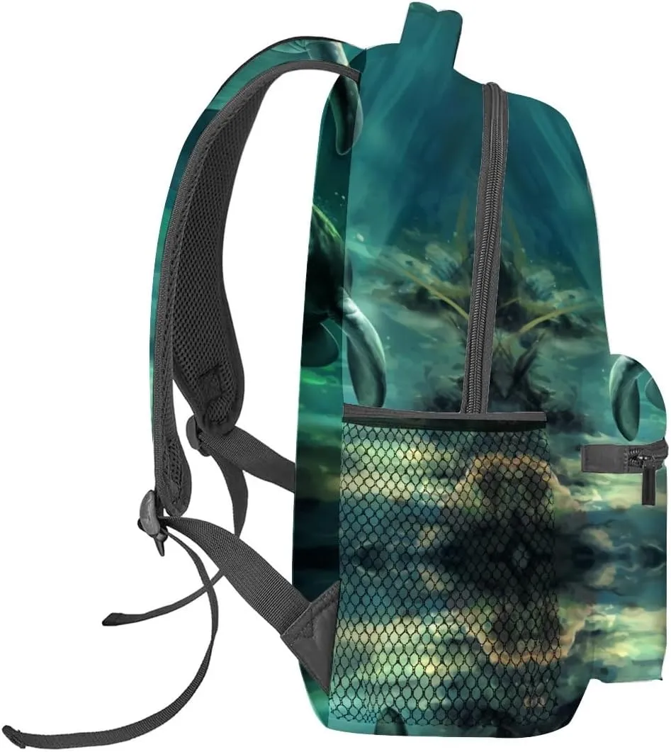 Manatee Backpack Travel Backpacks Laptop Rucksack,School Bookbag for Women Kids Boys Girls,Animal Back Pack Accessories Bags,Ideal Gifts for Work, Outdoor Adventures