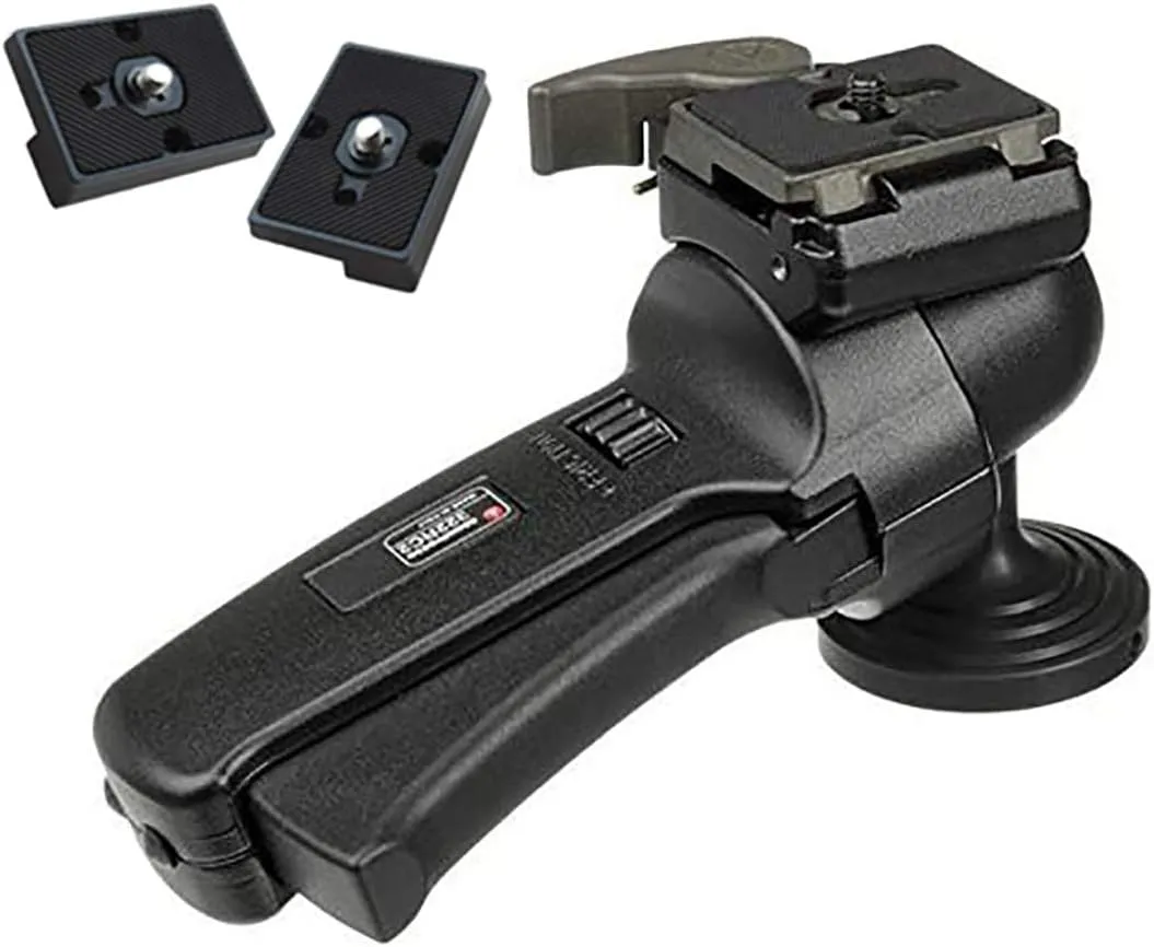 Manfrotto 322RC2 Grip Action Ball Head Includes Two ZAYKiR Quick Release Plates