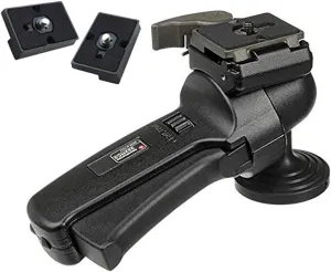 Manfrotto 322RC2 Grip Action Ball Head Includes Two ZAYKiR Quick Release Plates