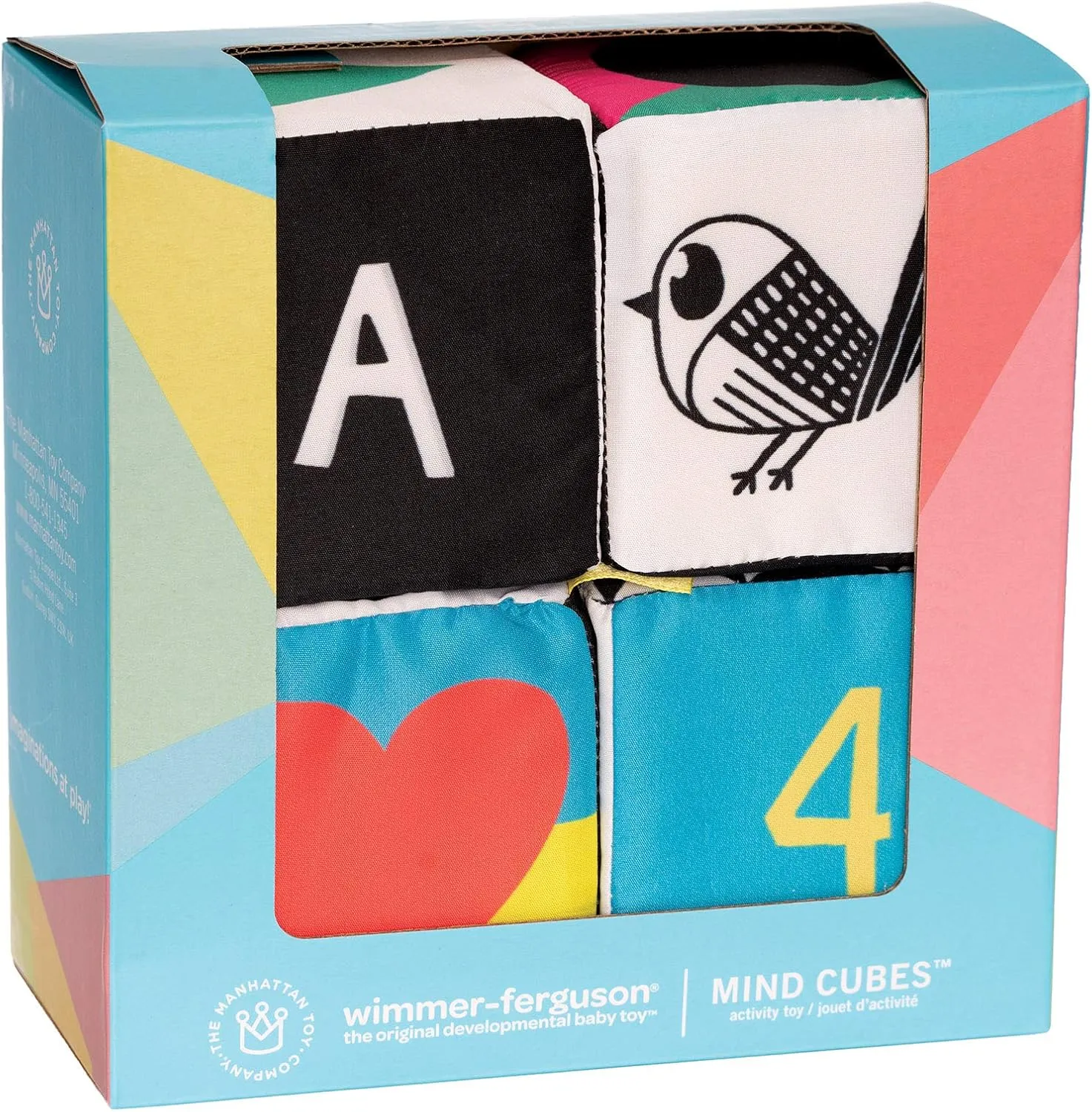 Manhattan Toy Wimmer-Ferguson Mind Cubes Soft Baby Activity Toy