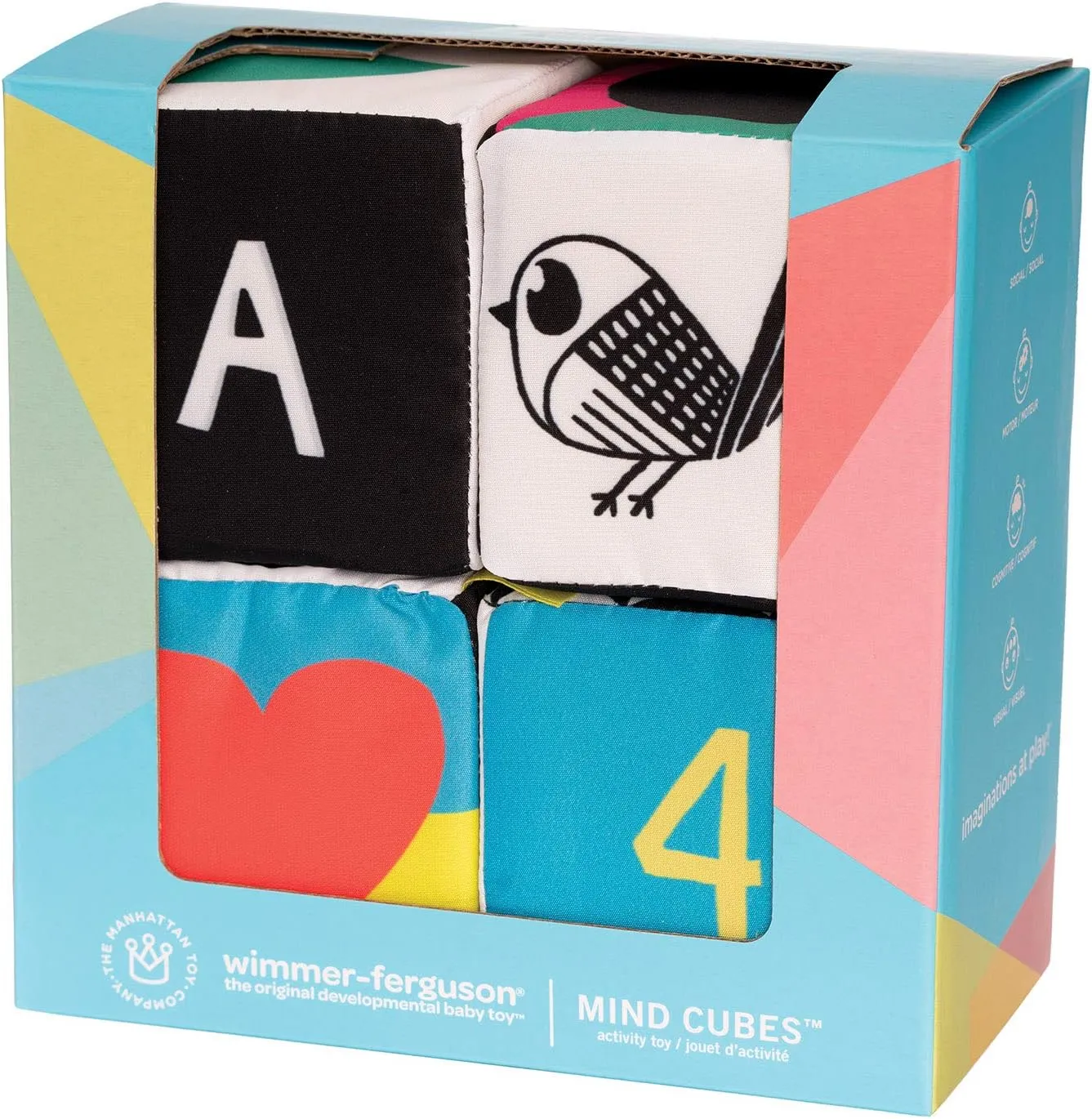 Manhattan Toy Wimmer-Ferguson Mind Cubes Soft Baby Activity Toy