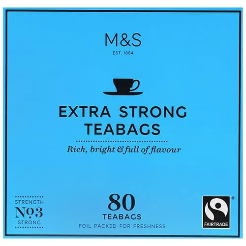 Marks and Spencer 80 Extra Strong Teabags 250g