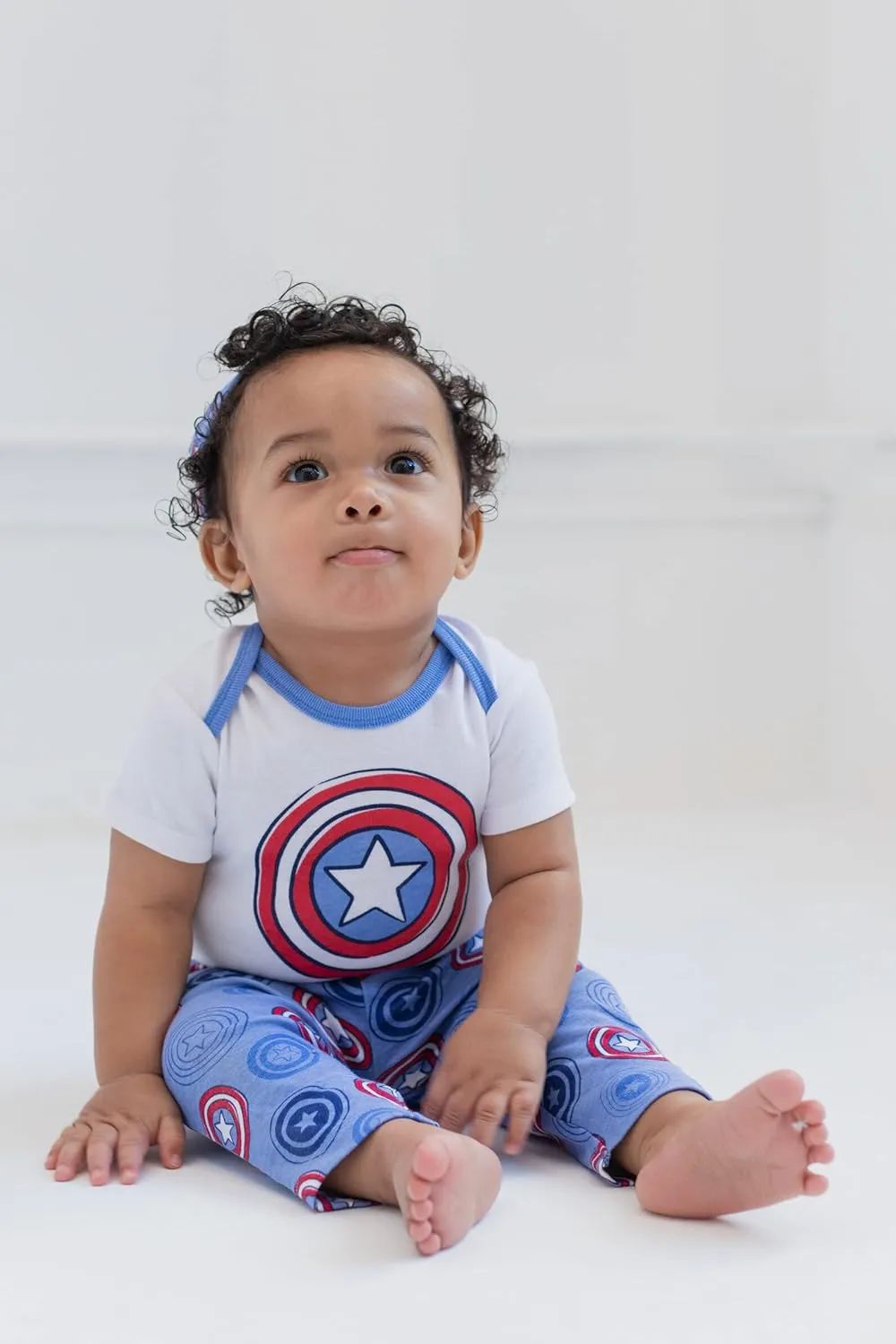 Marvel Avengers Hulk Captain America Spider-Man Baby Bodysuit Pants and Hat 3 Piece Outfit Set Newborn to Infant