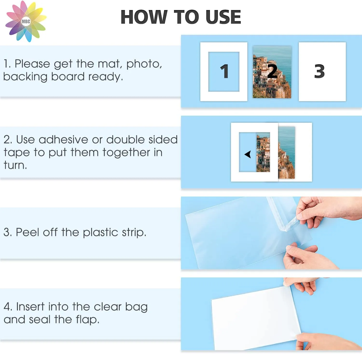Mat Board Center, 25 Pack of White Pre-Cut Mat Board 16x20 Picture Mat for 11x14 Photo with White Core Bevel Cut Mattes Sets. Includes 25 Acid Free Mats & 25 Backing Board & 25 Clear Bags