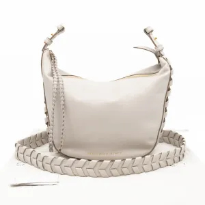 Medium Zip Hobo Shoulder Bag Clay
