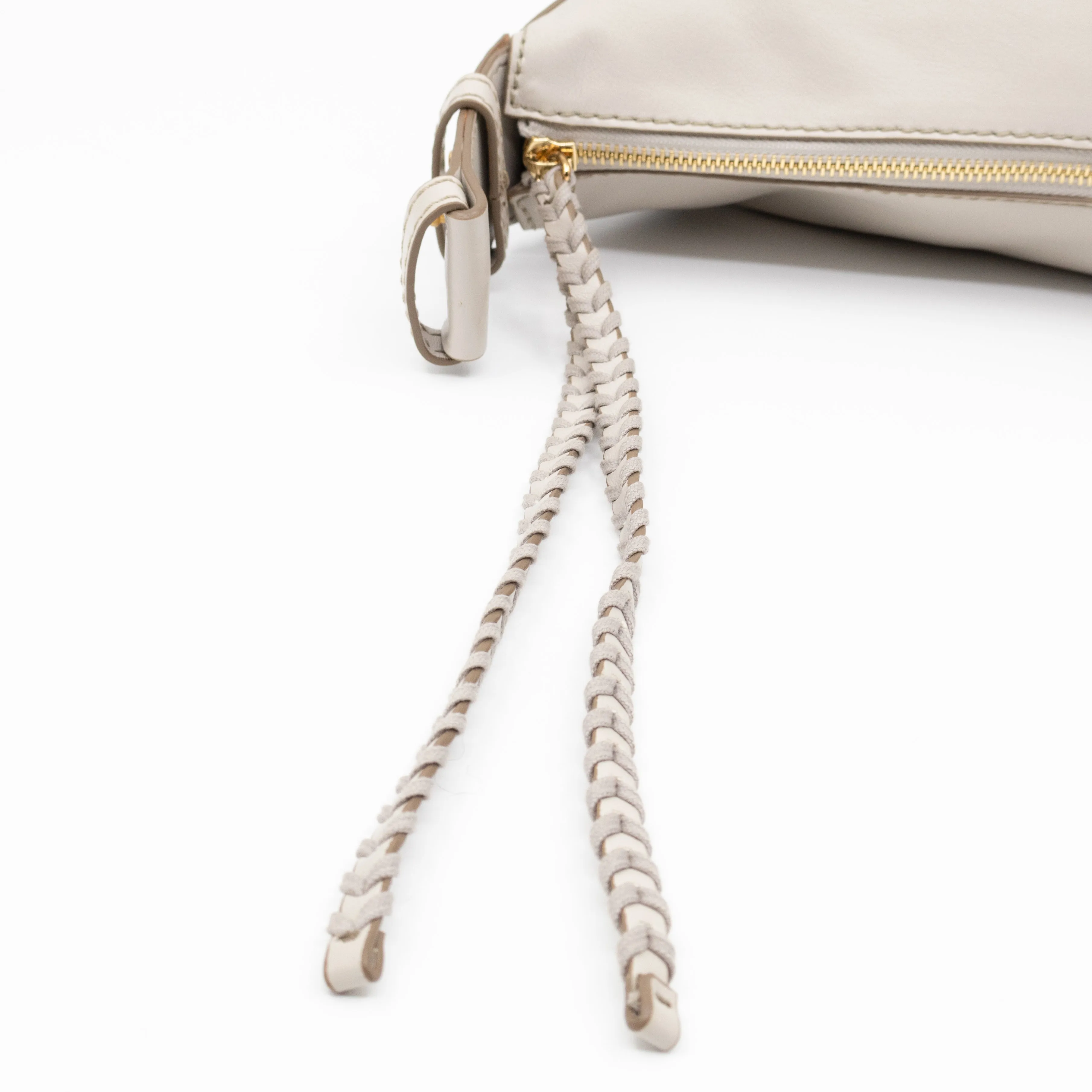 Medium Zip Hobo Shoulder Bag Clay