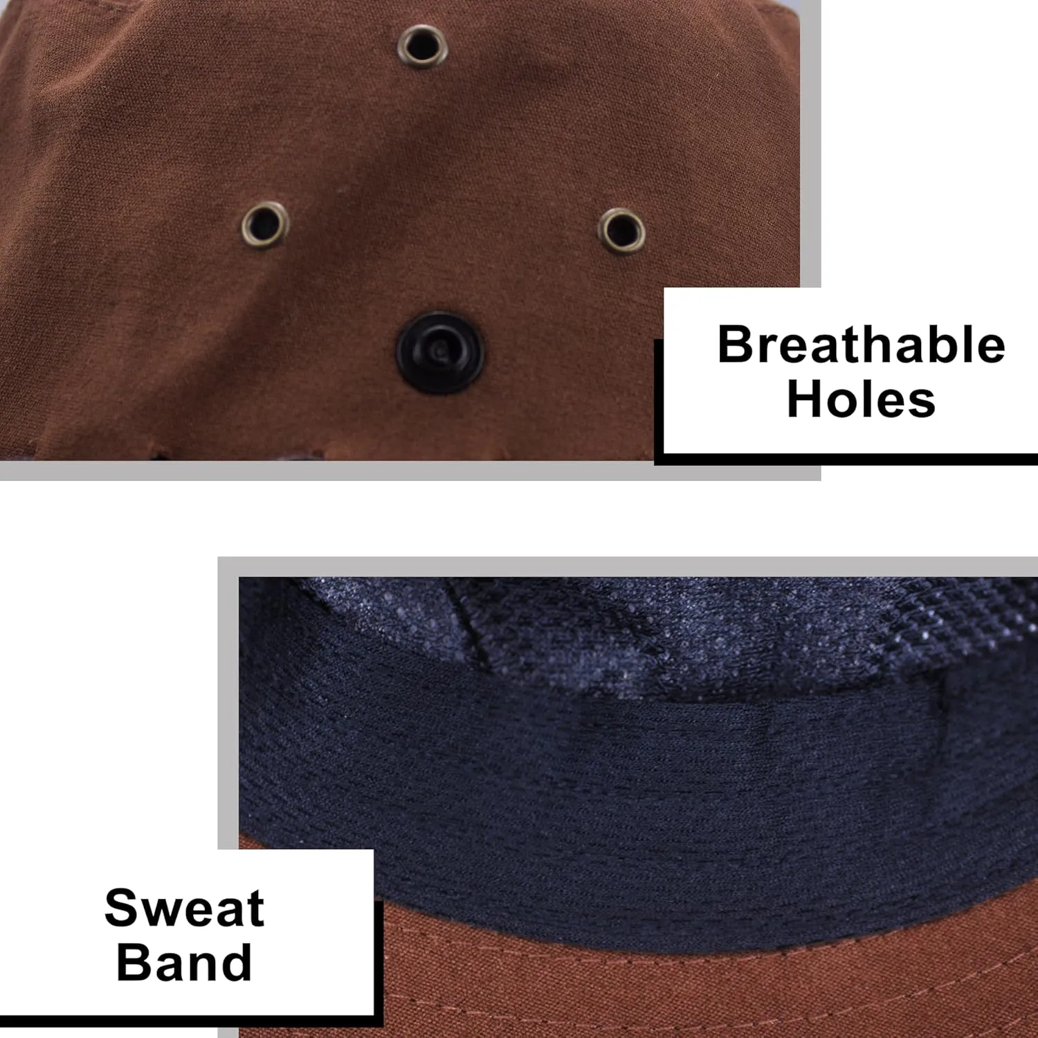 Men Sun Hat Summer UV Protection Wide Brim Bucket Hats Packable Boonie Cap for Fishing Hiking Gardening Safari Beach