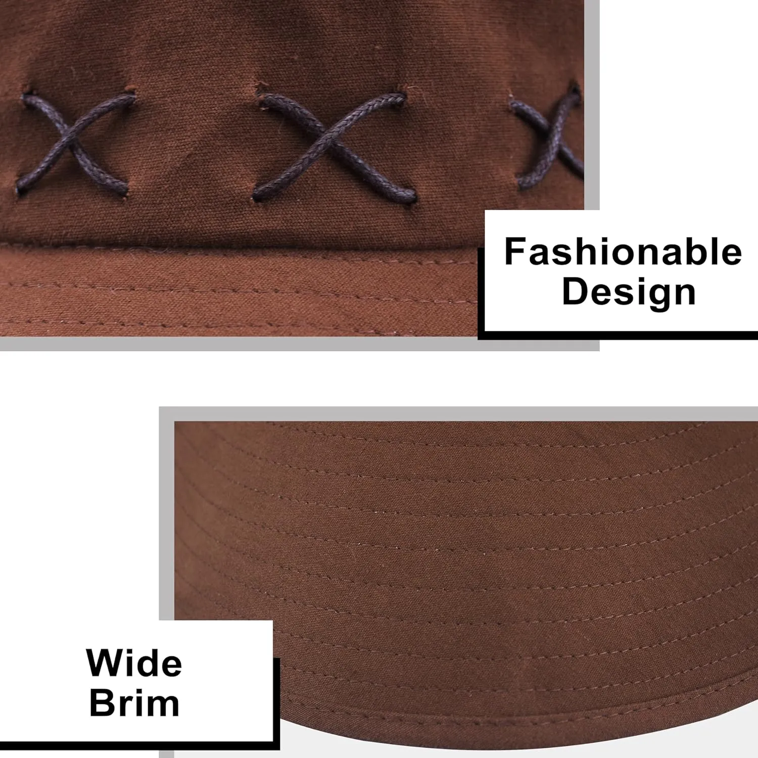 Men Sun Hat Summer UV Protection Wide Brim Bucket Hats Packable Boonie Cap for Fishing Hiking Gardening Safari Beach