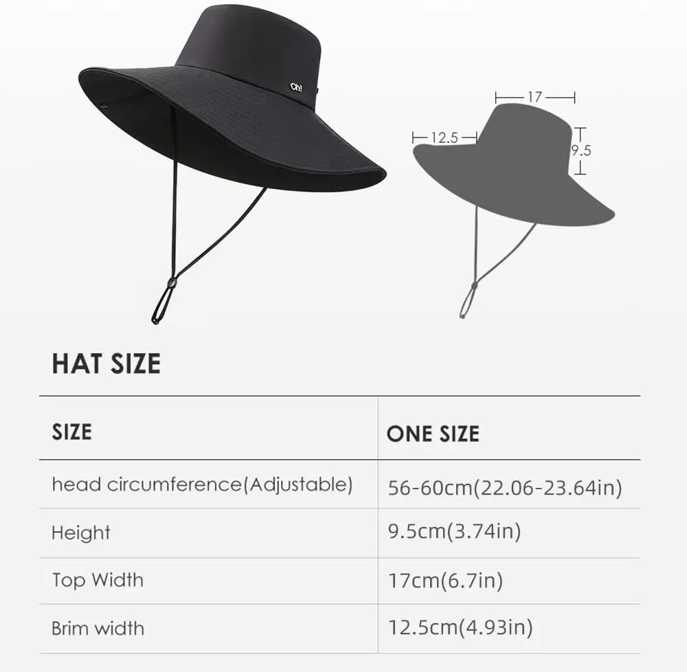 Men Women Foldable Fishing Hat UPF 50  Sun Hats Bucket Boonie Hat for Hiking Garden Safari Beach SNH3M274D