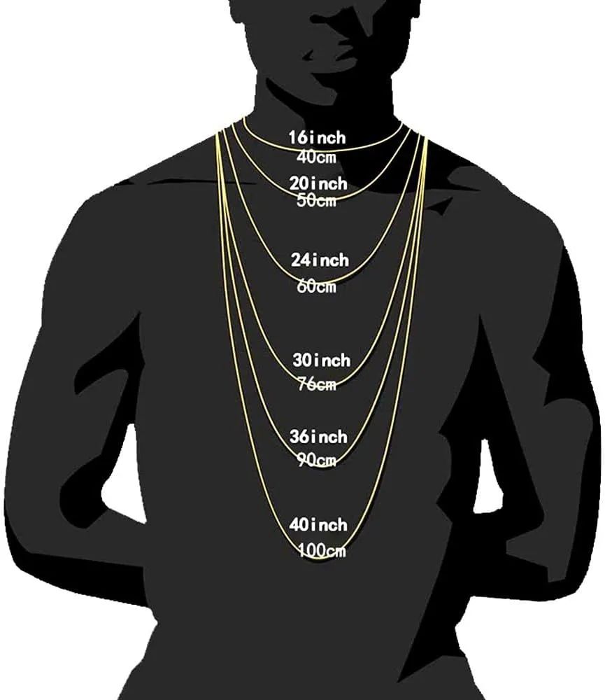 Men's 18K gold or white gold necklace lightning Miami Cuban chain light luxury jewelry suitable for gifting to husbands, fathers, brothers holiday gifts with gift box packaging