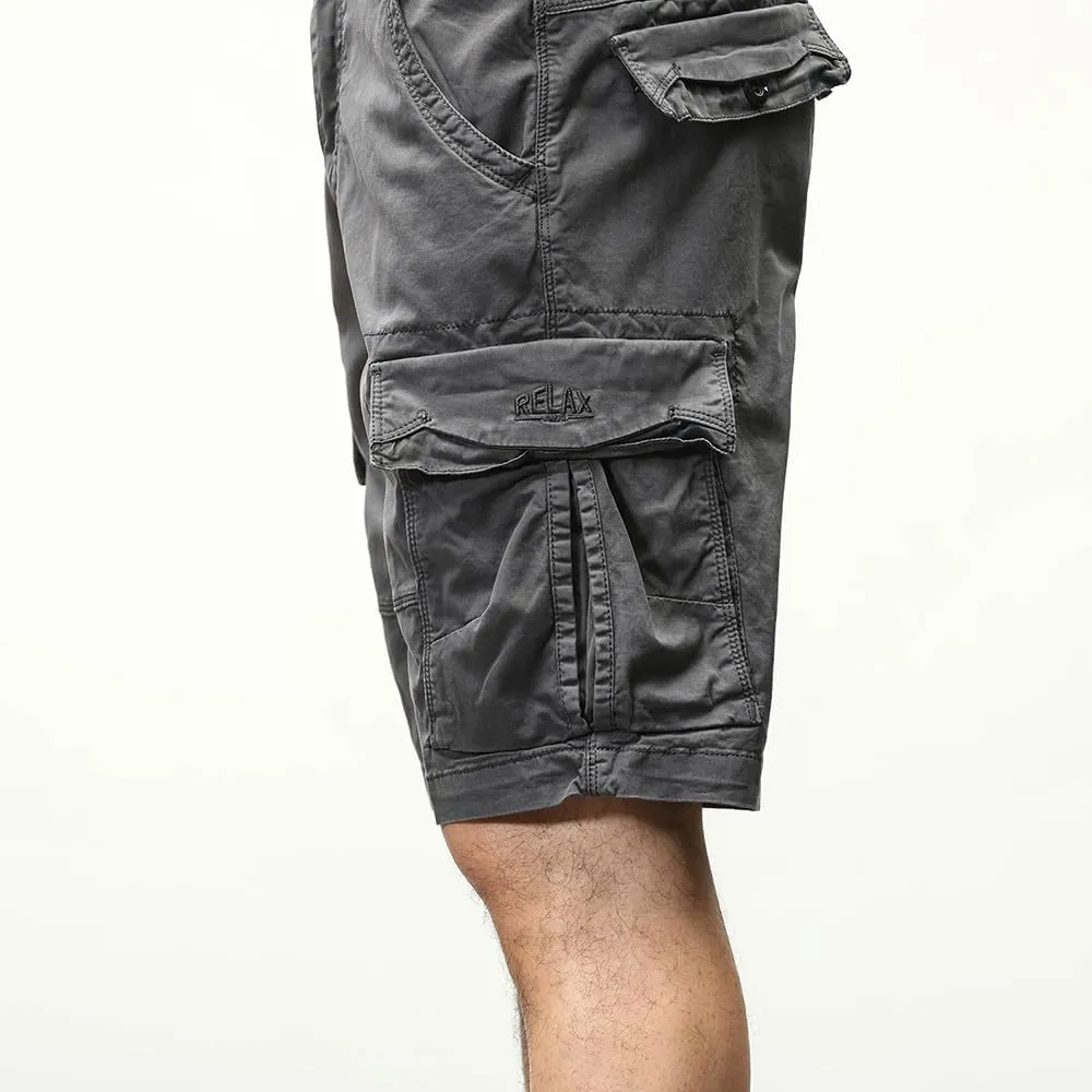 Men's Multi Pockets Military Cargo Shorts Summer Regular Fit Cotton Work Shorts