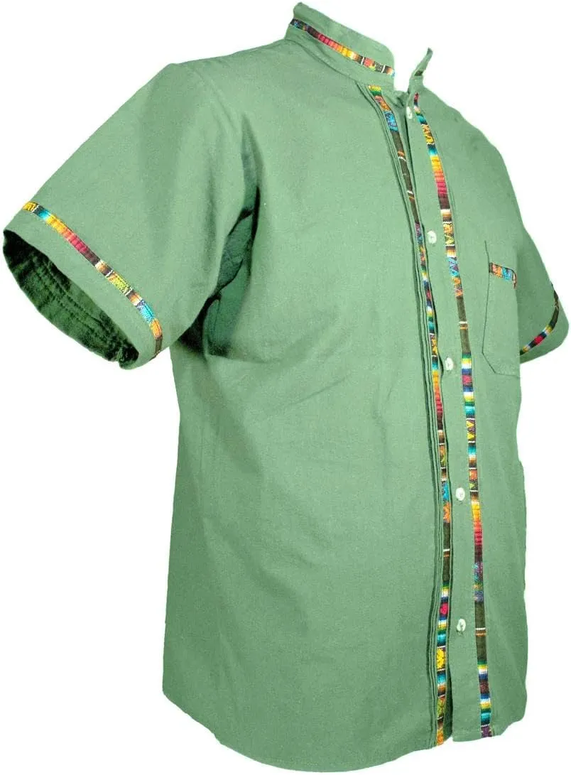 Men's Short Sleeve Mexican Guayabera Shirts Made in Mexico, Multiple Colors