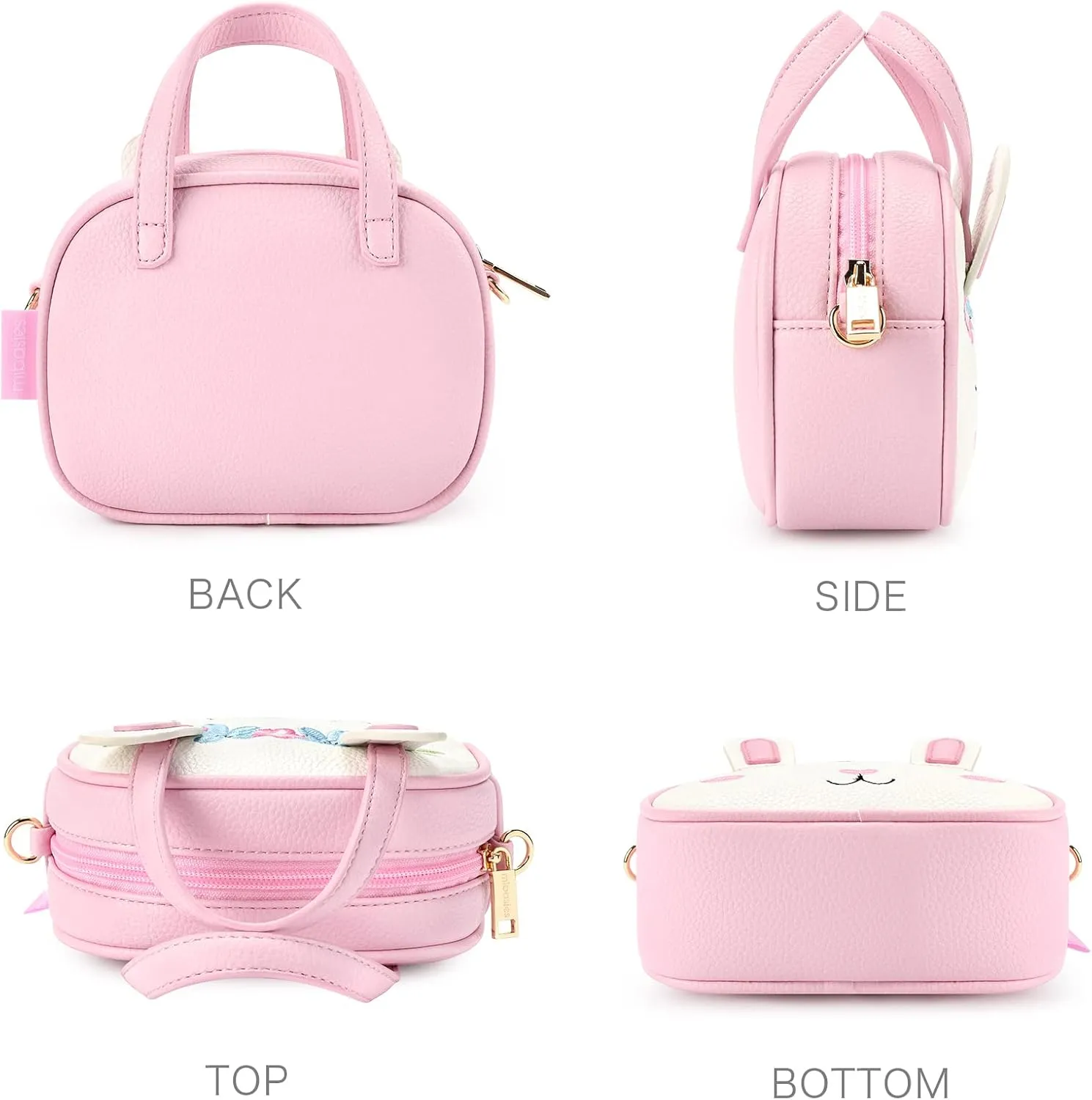 mibasies Toddler Purse for Little Girls Handbags Kids Age 3-8 Bunny purse