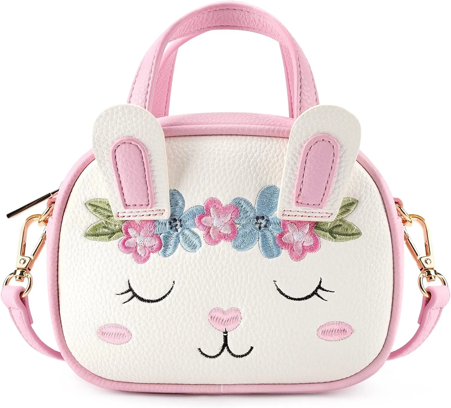 mibasies Toddler Purse for Little Girls Handbags Kids Age 3-8 Bunny purse