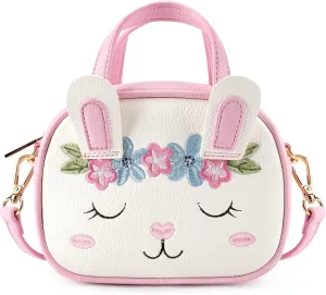 mibasies Toddler Purse for Little Girls Handbags Kids Age 3-8 Bunny purse
