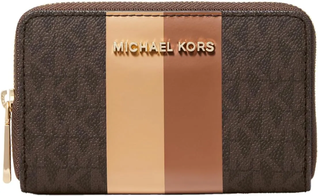 Michael Kors Women's Jet Set Small Zip Around Card Case